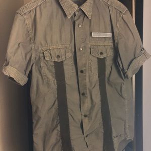 Armani Exchange military shirt green size M